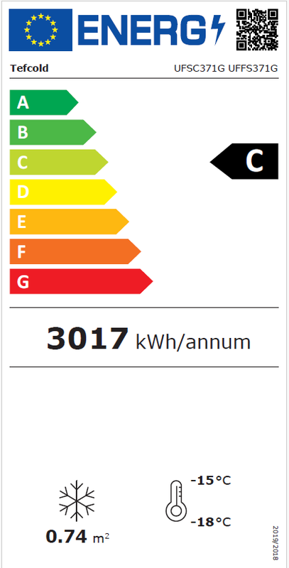 Lasiovellinen pakastekaappi UFSC371G
